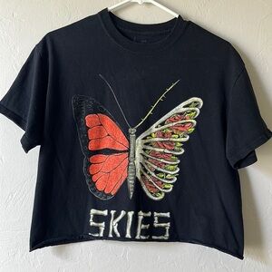 Lil Skies Butterfly Crop Shirt